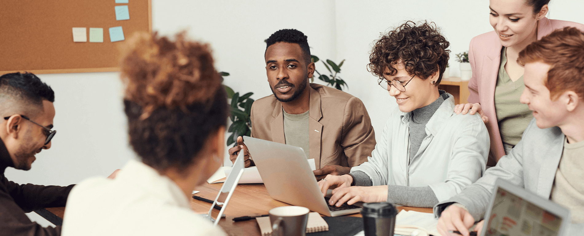 Team of professionals around a conference table