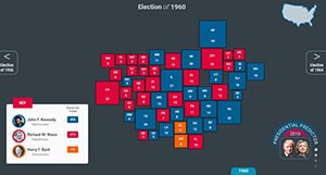 Screenshot of the Electoral Decoder product