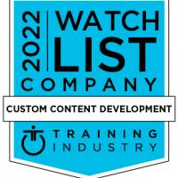 Training Industry Custom Content Development Watch List 2022 Logo