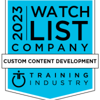 2023 Training Industry Content Development Watch List Logo