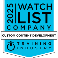 Training Industry 2025 Custom Content Development Watch List logo