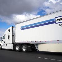 Penske truck on the road