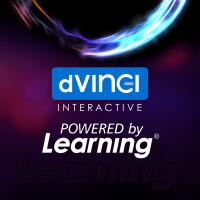 d'Vinci Interactive Powered by Learning logo