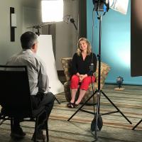 Marjorie Van Roon from Best Buy Canada is interviewed 