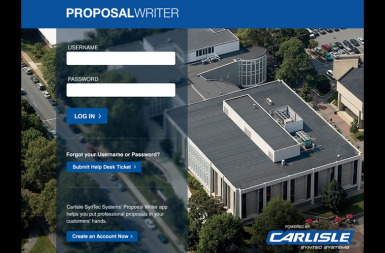 Screenshot of the Proposal Writer App project on a smart tablet