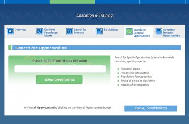 Screenshot of the Omics Nursing Network project on a smart tablet