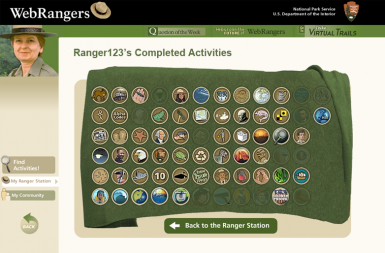 Screenshot of the Web Rangers project on a smart tablet