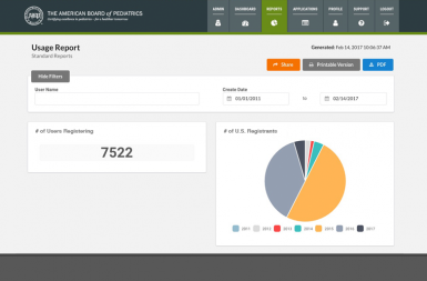 Screenshot of the MOCAM project on a smart tablet