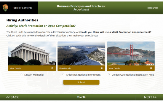 Screenshot of the Human Resources and Business Management project on a laptop computer