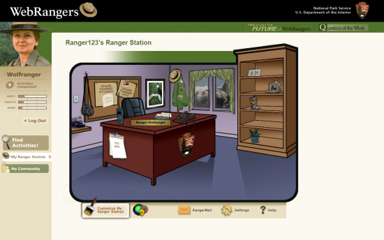 Screenshot of the Web Rangers project on a laptop computer