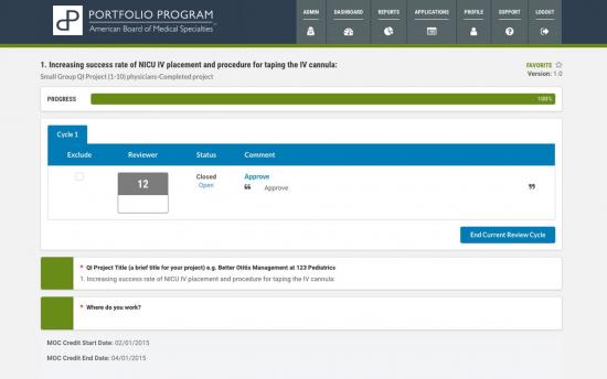 Screenshot of the Automated Certification Management project on a laptop computer