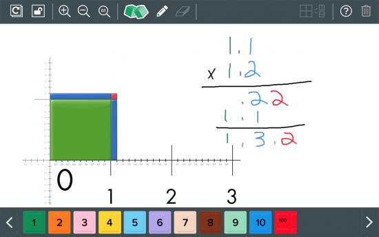 Screenshot of the Bringing Math Instruction Online project on a laptop computer