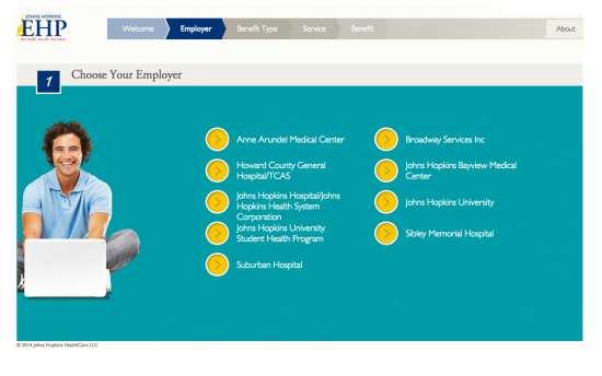 Screenshot of the Digital Healthcare Tools project on a laptop computer