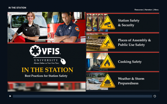 Screenshot of the Best Practices for Station Safety project on a laptop computer