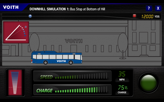 Screenshot of the Hybrid Bus Transmission Simulator project on a laptop computer