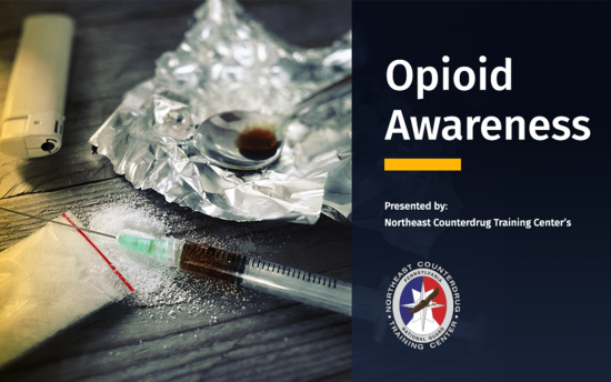 Screenshot of the NCTC Opioid Awareness Seminar project on a laptop computer