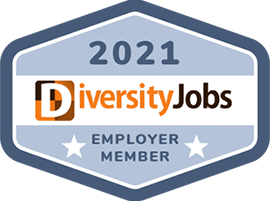 Badge reading "2021 DiversityJobs Employer Member"