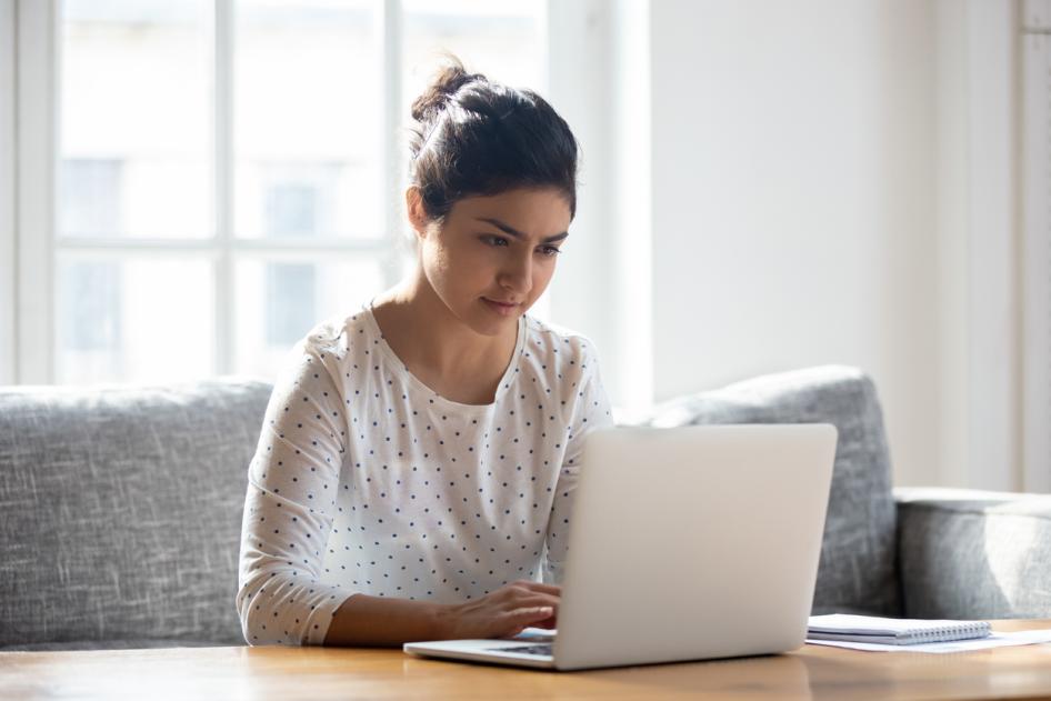 woman at computer